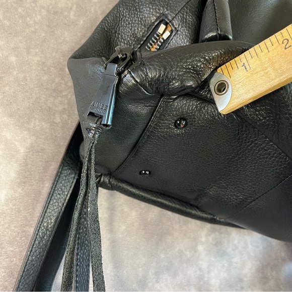 Aimee Kestenberg Backpack Black Pebbled Leather Designer Hobo Bag **See Desc** - Picture 15 of 16